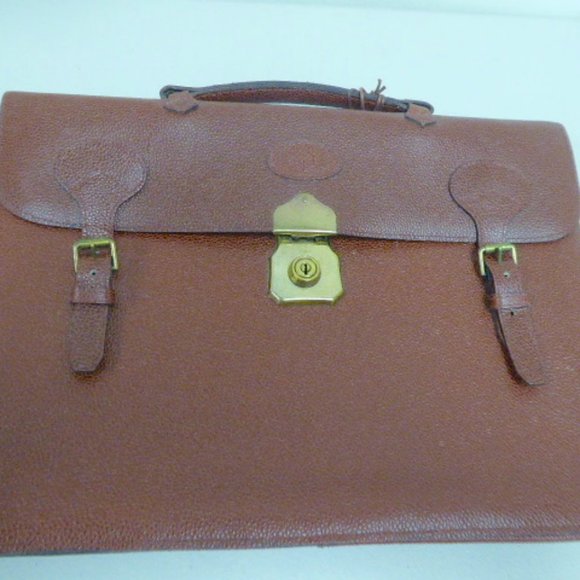 NEW MULBERRY brown Briefcase bag pebble leather - Picture 11 of 11